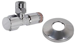 Kirchhoff SCHELL-haakse-kraan 1/2" ET x 3/8" x 10 mmQ, met rozet, zelfdichtend - 49170699