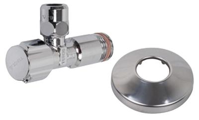 Kirchhoff SCHELL-haakse-kraan 1/2" ET x 3/8" x 10 mmQ, met rozet, zelfdichtend - 49170699