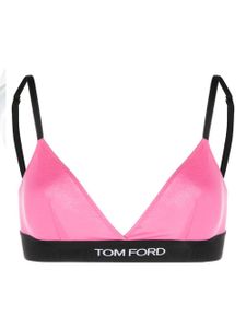 TOM FORD soutien-gorge à bande logo - Rose