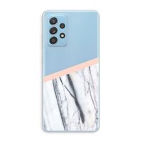 A touch of peach: Samsung Galaxy A73 Transparant Hoesje