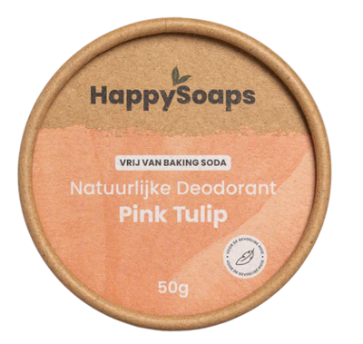 HappySoaps Natuurlijke Deodorant Pink Tulip 1st