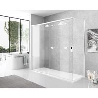 Novellini Opera schuifdeur rechts 135-137x200cm helder wit mat opeph135d-1u