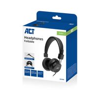 ACT AC9300 hoofdtelefoon/headset Hoofdtelefoons Bedraad Hoofdband Muziek Zwart - thumbnail