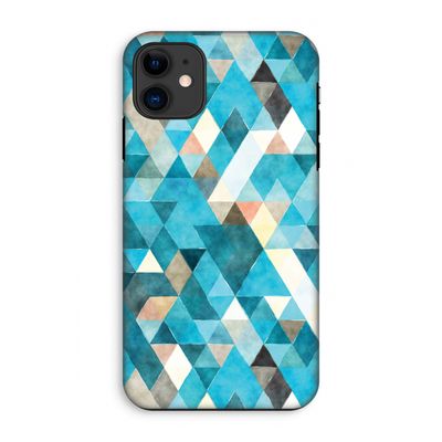 Gekleurde driehoekjes blauw: iPhone 11 Tough Case