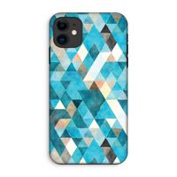 Gekleurde driehoekjes blauw: iPhone 11 Tough Case