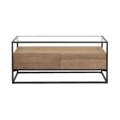 Leen Bakker - Salontafel Michel - 103x57x45 Cm - MDF - Bruin
