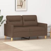 Tweezitsbank 120 cm stof bruin