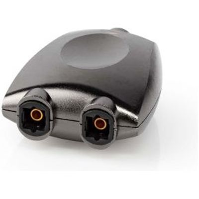 Nedis® Optical Audio Adapter | TosLink Female - 2x TosLink Female | Aluminium | Grey
