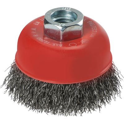 Aggresso-Flex Komborstel, Staaldraad, Golvend, 60mm x M14 Borstel