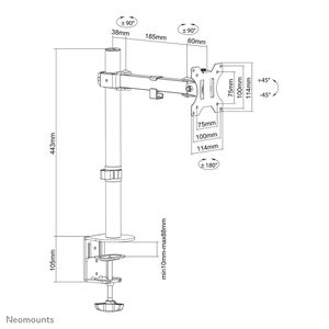 Neomounts FPMA-D540BLACK monitorarm