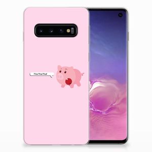 Samsung Galaxy S10 Telefoonhoesje met Naam Pig Mud