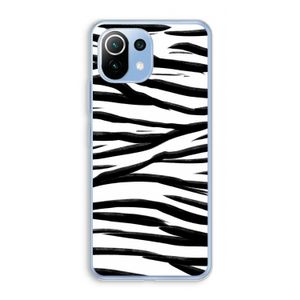 Zebra pattern: Xiaomi Mi 11 Lite Transparant Hoesje