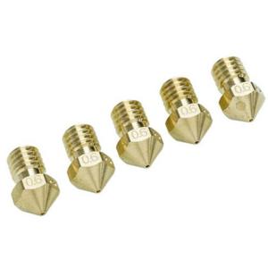 Ultimaker Nozzle Pack 0,6 mm Geschikt voor: Ultimaker 2+, Ultimaker 2 Extended+ UM2+ Nozzle Pack 5x0.60mm 9526