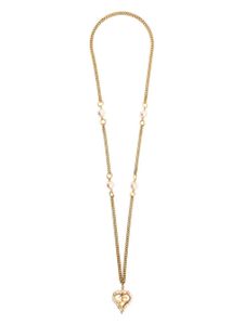 CHANEL Pre-Owned collier à pendentif cœur - Or