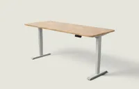 Desktronic HomePro bureau Grijs / Massief Eiken / 200x80 cm Desktronic HomePro bureau Grijs / Massief Eiken / 200x80 cm
