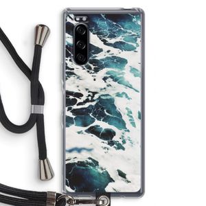 Golven: Sony Xperia 5 Transparant Hoesje met koord