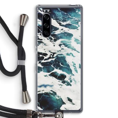 Golven: Sony Xperia 5 Transparant Hoesje met koord