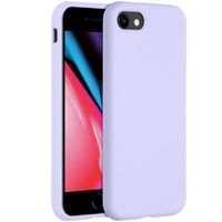 Accezz Liquid Silicone voor Apple iPhone SE (2022 / 2020) / 8 / 7 Telefoonhoesje Paars