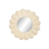 Wandspiegel Home ESPRIT Natuurlijk Boho 91 x 6 x 91 cm