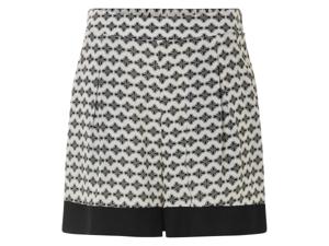 esmara Korte dames broek (Zwart/wit, M (40/42))