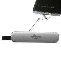 USB-poort voor lader Dock stofdicht Cover voor Galaxy S5(Silver)