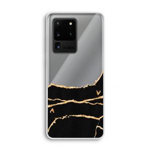 Gouden marmer: Samsung Galaxy S20 Ultra Transparant Hoesje