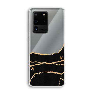 Gouden marmer: Samsung Galaxy S20 Ultra Transparant Hoesje