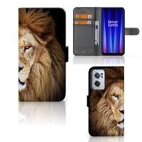 OnePlus Nord CE 2 | Telefoonhoesje | Met pasjeshouder | Leeuw