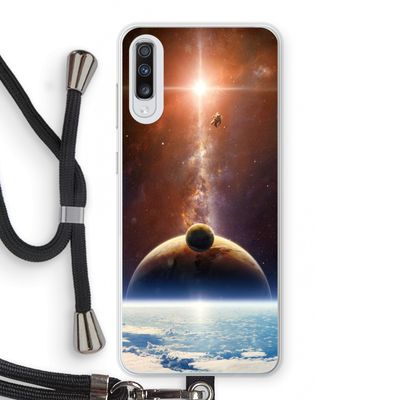 Omicron 2019: Samsung Galaxy A70 Transparant Hoesje met koord