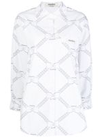 Kimhekim chemise à imprimé chaîne - Blanc