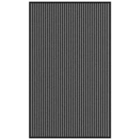 Deurmat 90x150 cm gestreept 90x150 cm zwart en grijs