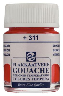 Talens Gouache Extra Fine Quality Fles 16 ml - Vermiljoen 311