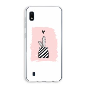 Zwart-wit cactus: Samsung Galaxy A10 Transparant Hoesje