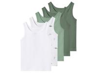 lupilu Set van 5 kinder hemden (Groen/wit, 98/104)