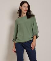 vleermuismouw trui met ruches vleermuismouw trui met ruches