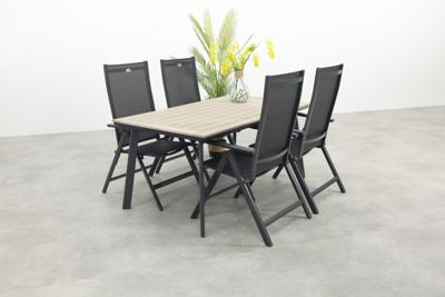 Hartman Napoli/Vigo 160x90 cm. verstelbare tuinset 5-delig