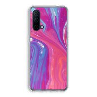 Paarse stroom: OnePlus Nord CE 5G Transparant Hoesje