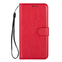 Samsung Galaxy S22 Plus hoesje - Bookcase - Pasjeshouder - Portemonnee - Koord - Kunstleer - Rood