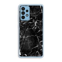 Zwart Marmer 2: Samsung Galaxy A52 Transparant Hoesje