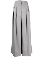 TWP pantalon palazzo à plis - Gris