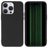 Accezz Color Backcover iPhone 15 Pro Max Telefoonhoesje Zwart