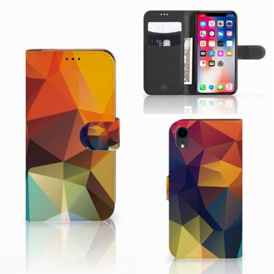 Apple iPhone Xr | Book Case | Polygon Color