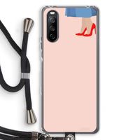 High heels: Sony Sony Xperia 10 III Transparant Hoesje met koord