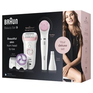 Braun Silk-épil 9 Silk-épil Beauty Set 9 9-975 Epileerapparaat, Scheerapparaat, Scrubber, Reiniger