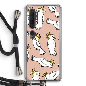 Papegaai: Xiaomi Mi Note 10 Pro Transparant Hoesje met koord