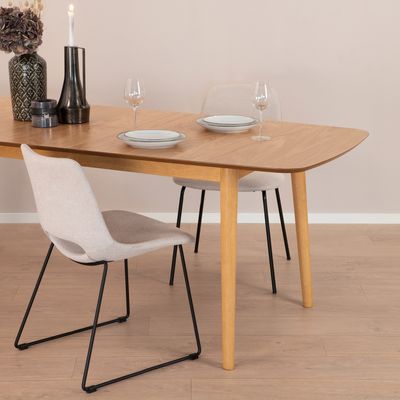 Sohome Uitschuifbare Eettafel 'Montreux' Eiken, 180-219 x 90cm