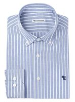 TRENTO - Pinpoint Oxford blauw overhemd - Marte 2