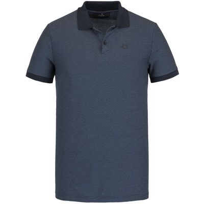 Short sleeve polo two tone popcorn sky captain