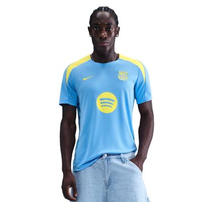Nike FC Barcelona Strike Trainingsshirt 2025-2026 Lichtblauw Felgeel
