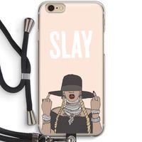 Slay All Day: iPhone 6 / 6S Transparant Hoesje met koord